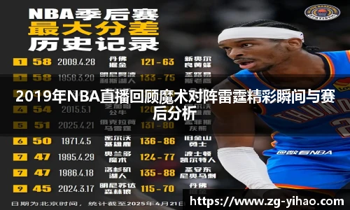 2019年NBA直播回顾魔术对阵雷霆精彩瞬间与赛后分析